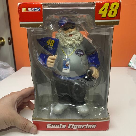 Trevo Christmas 2005 Nascar Jimmie Johnson #48 Santa with Ticket Figure 8” - Picture 3 of 12